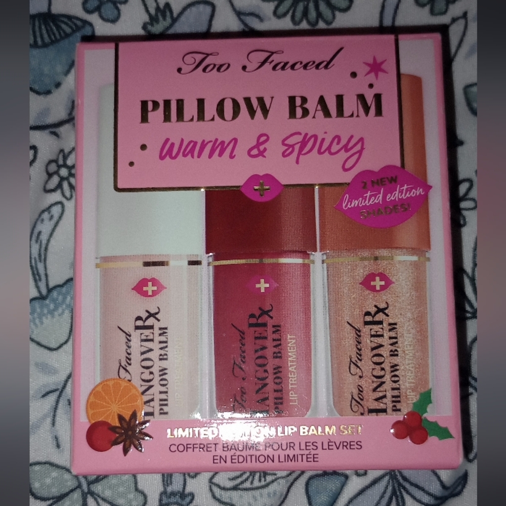 Too Faced Pillow Balm Lip Treatment Set - Warm & Spicy Limited Edition